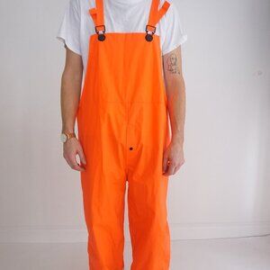 Safeway Orange Waterproof Reflective Rubber Overalls Size XL